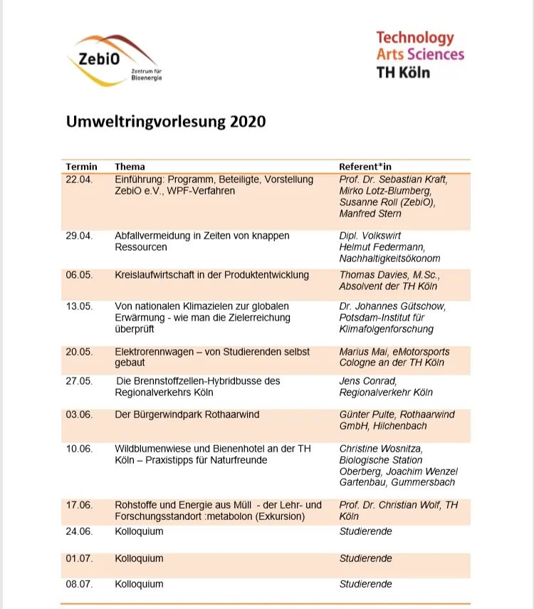 Umweltringvorlesung 2020