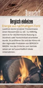 Brennstoff Flyer Bergisch Massiv