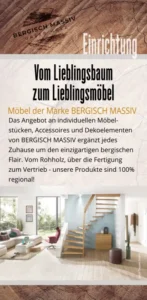 Möbel Flyer Bergisch Massiv