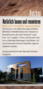 Holzbau Flyer Bergisch Massiv