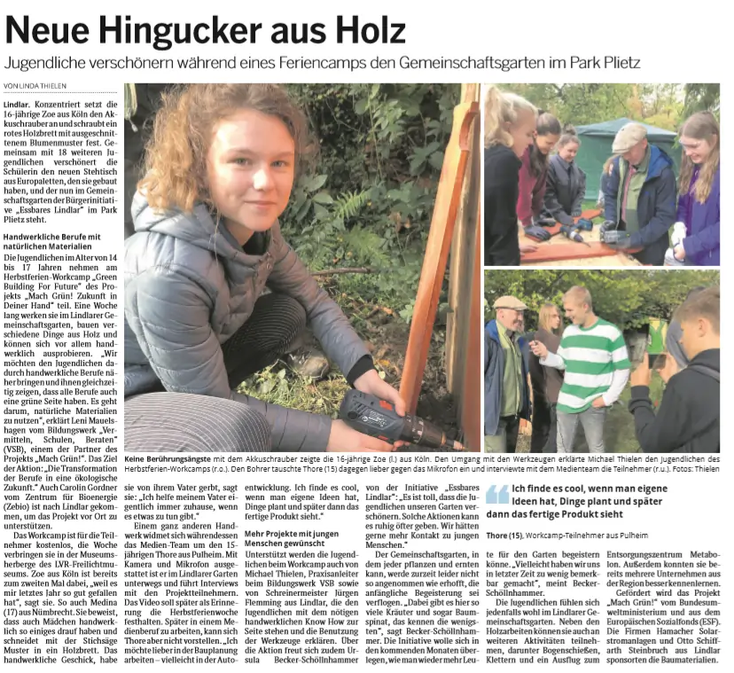 Herbstcamp mach Grün!